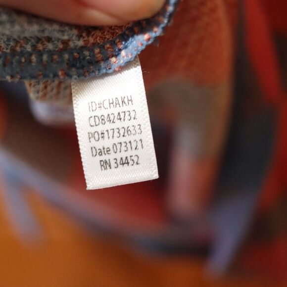 Cuddl Duds Stretch Thermal Plaid Fall Pajama Top Medium - Picture 9 of 10